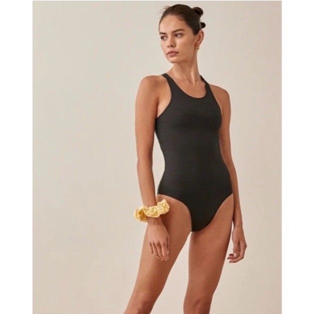 Reformation Ecostretch Black Basic Minimalist Bod… - image 2
